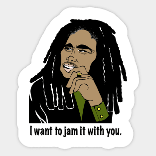 LEGENDARY REGGAE SINGER Sticker